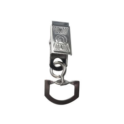 Metal D tail alligator clip