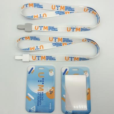 Transparent hard plastic ID card holder with push bar